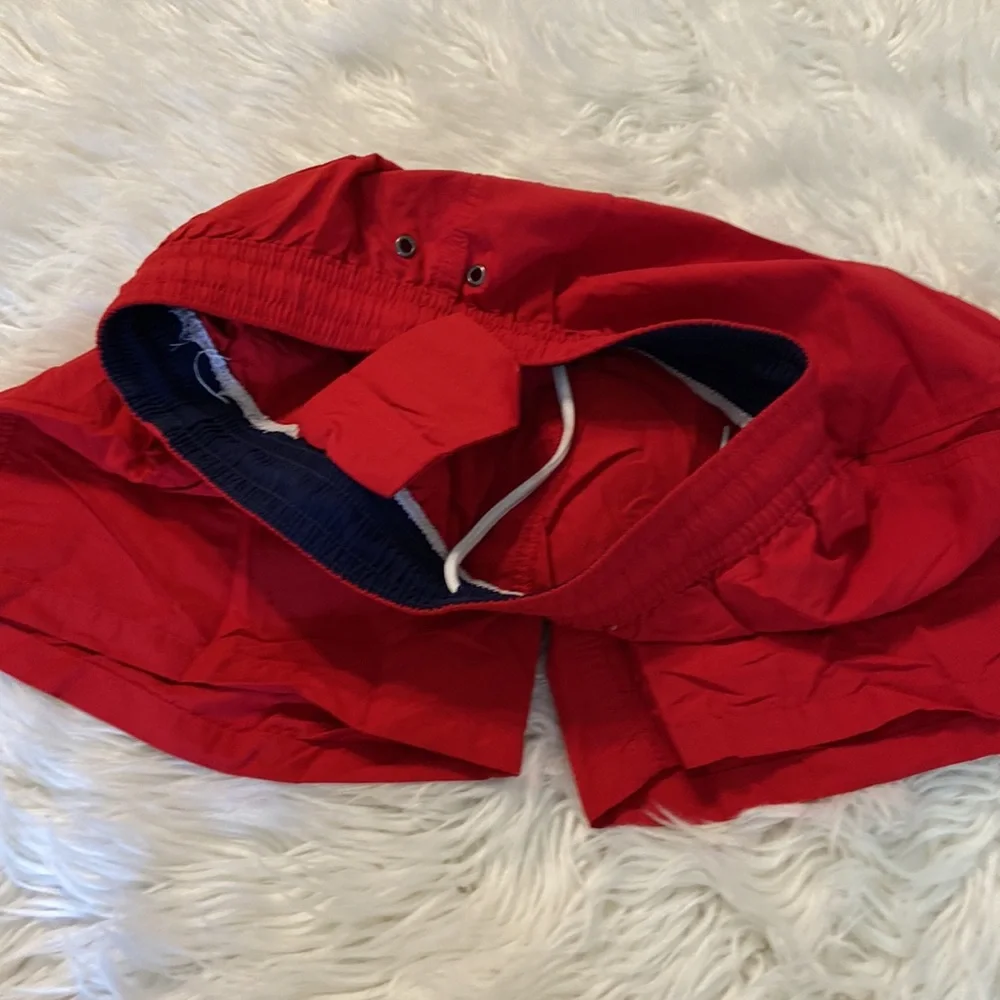 Polo by Ralph Lauren Man Swim Shorts size L inseam 5” red color - Picture 6 of 12